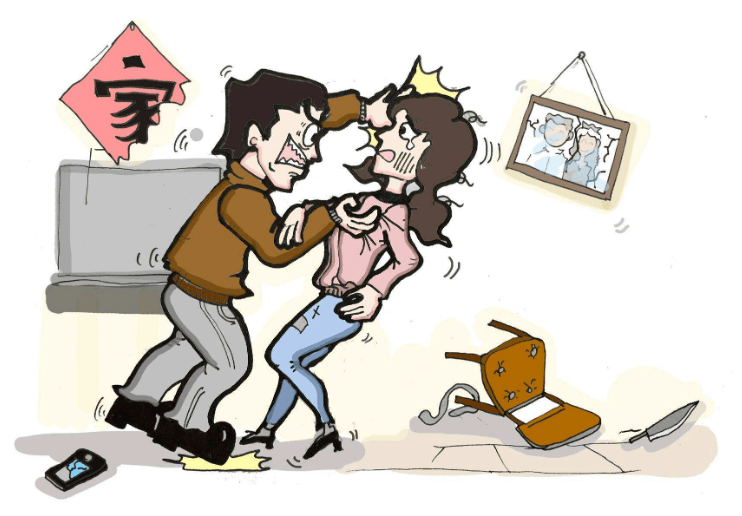 海安一男子对妻子实施家暴,用螺丝刀捅.