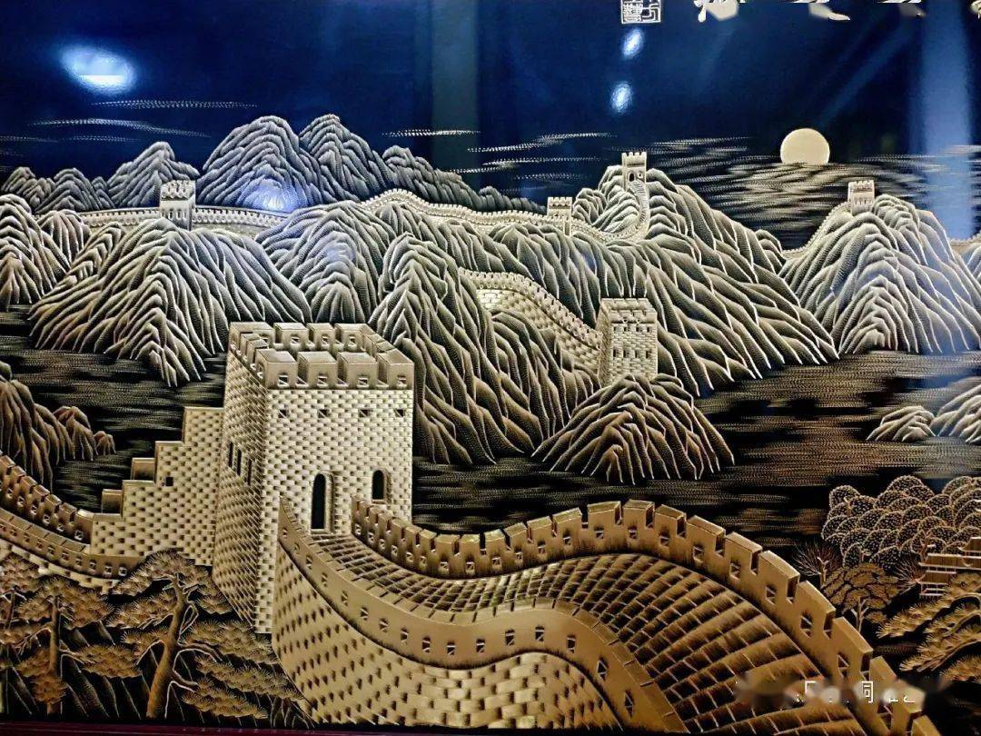 金雕画板桥竹客厅书房办公室装饰画镀金蚀刻铜版画壁画挂画定制