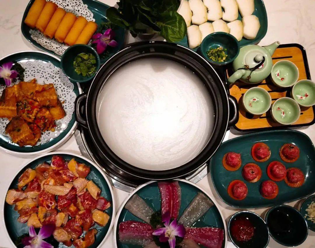 生顺德火锅99268元享乾鲜生顺德火锅套餐白粥粥底牛肉丸鲍鱼仔沉香鸡