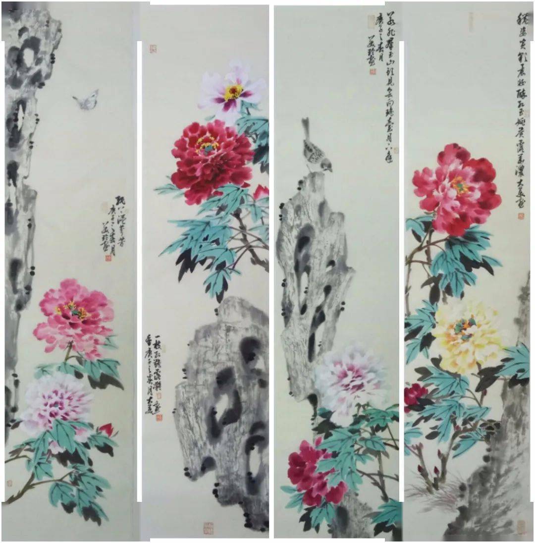 1214上杭女画家何美玲作品亮相福州