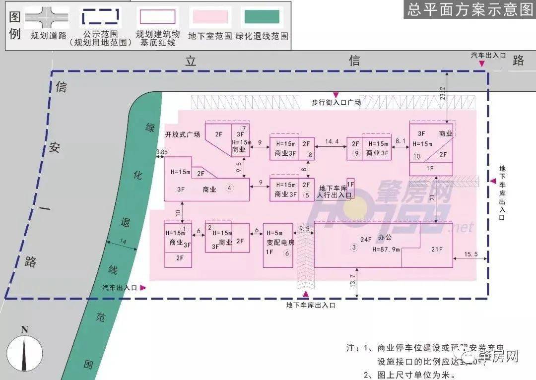 用作商业金融用地,兼容行政办公,休闲娱乐,项目案名为新港湾置业广场