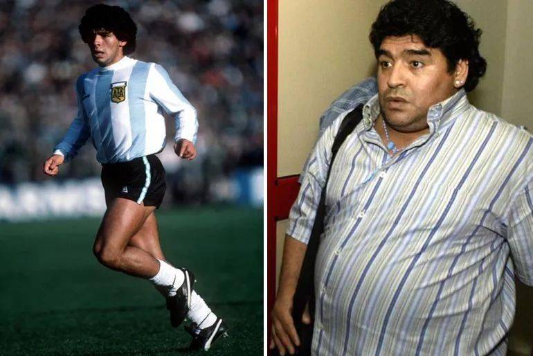 如果说吸毒和酗酒离大众还有点距离, 那么马拉多纳的过度肥胖才是