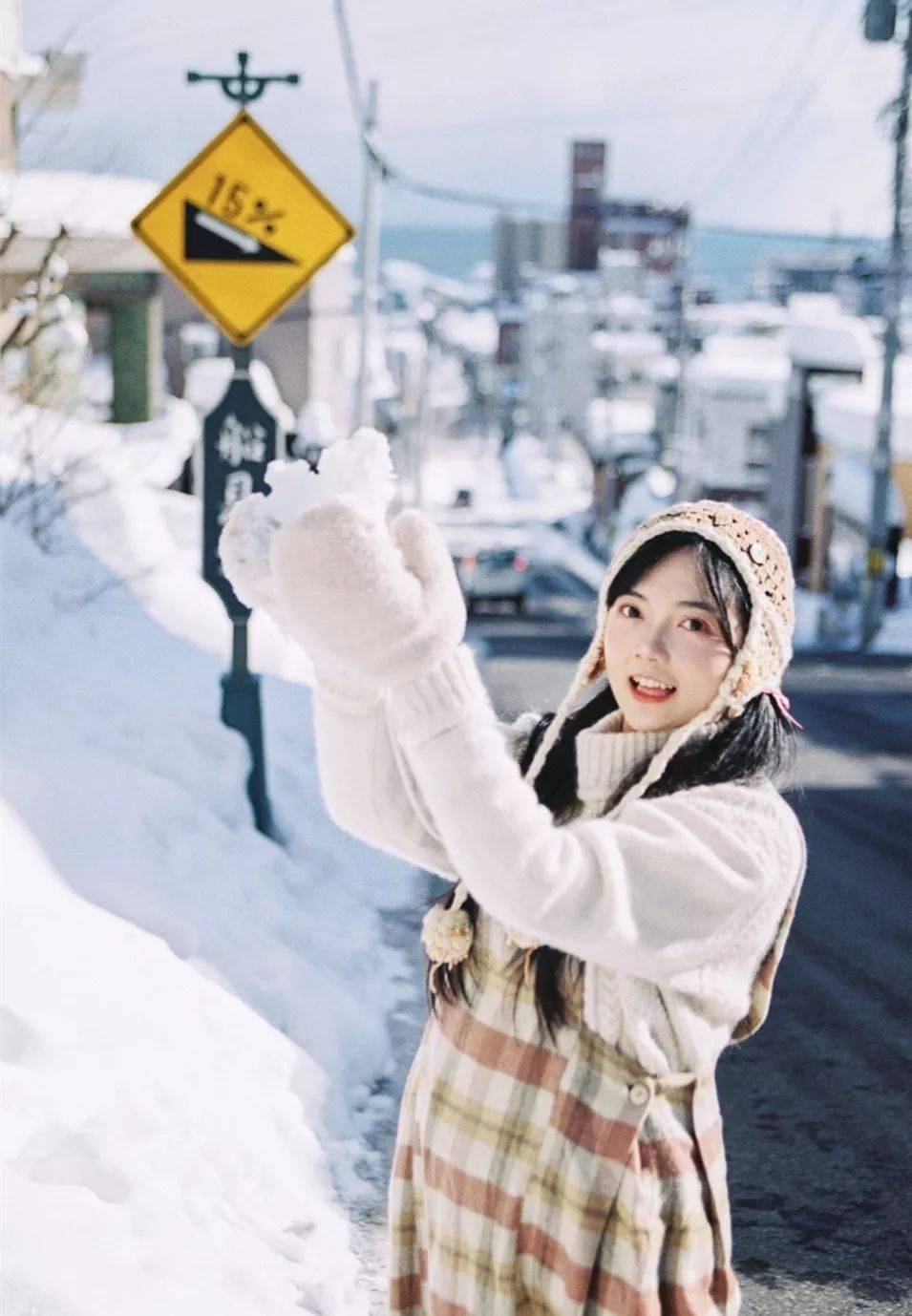 如何给女朋友拍一组好看的雪景照