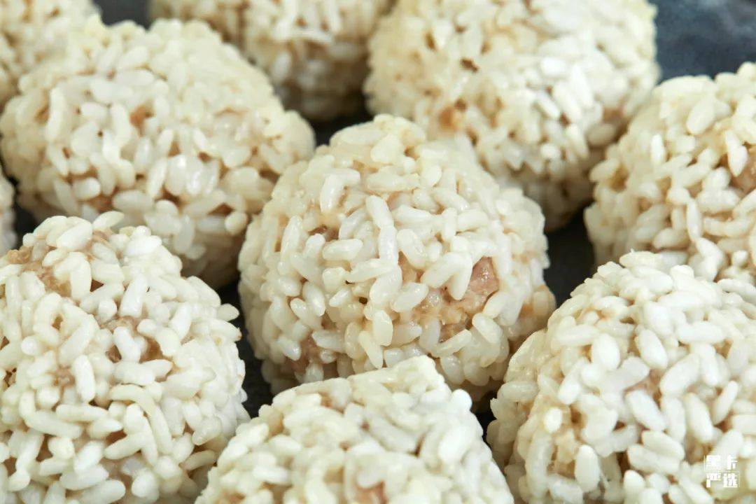 鲜到流口水比乒乓球还大的塘栖手工粢毛肉圆香甜软糯味道木牢牢好