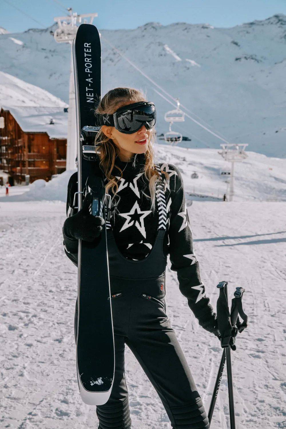 这样穿真不冷明星同款的时髦滑雪服你拥有了吗