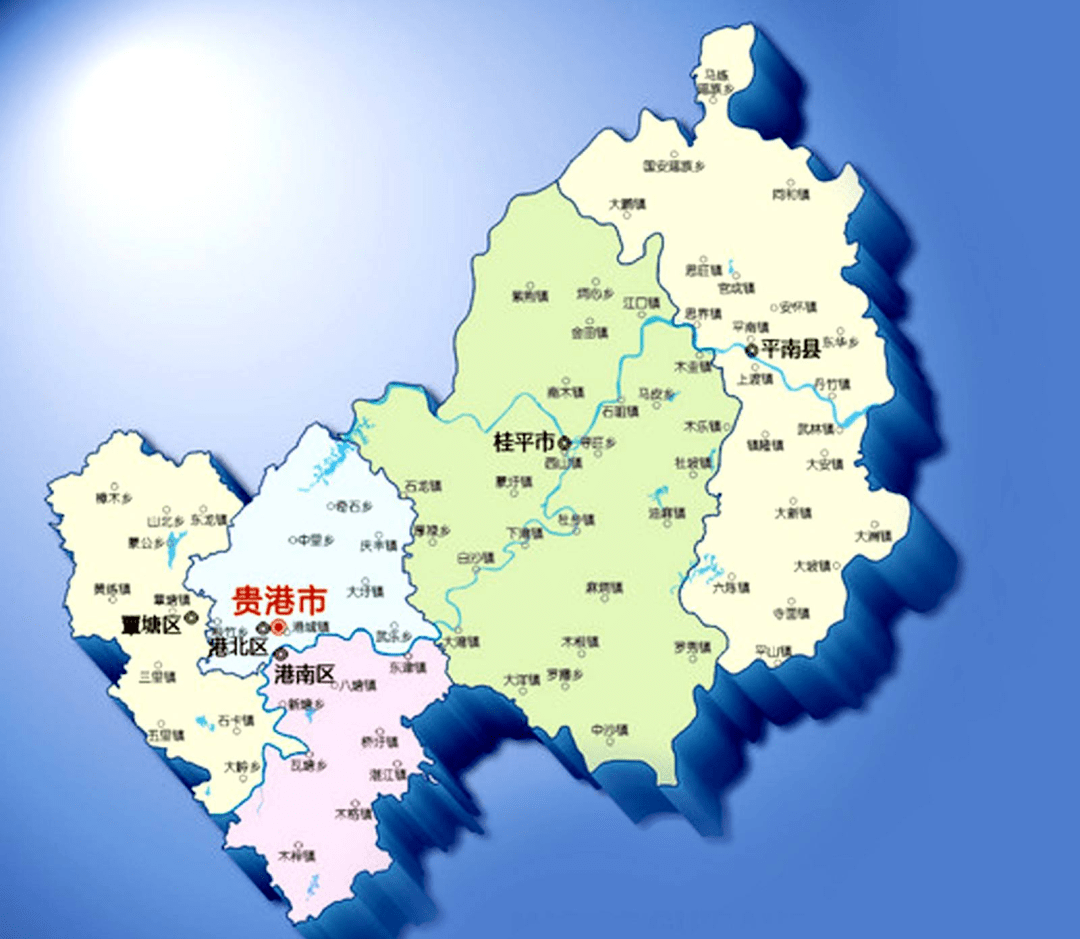 广西贵港平南地图全图图片