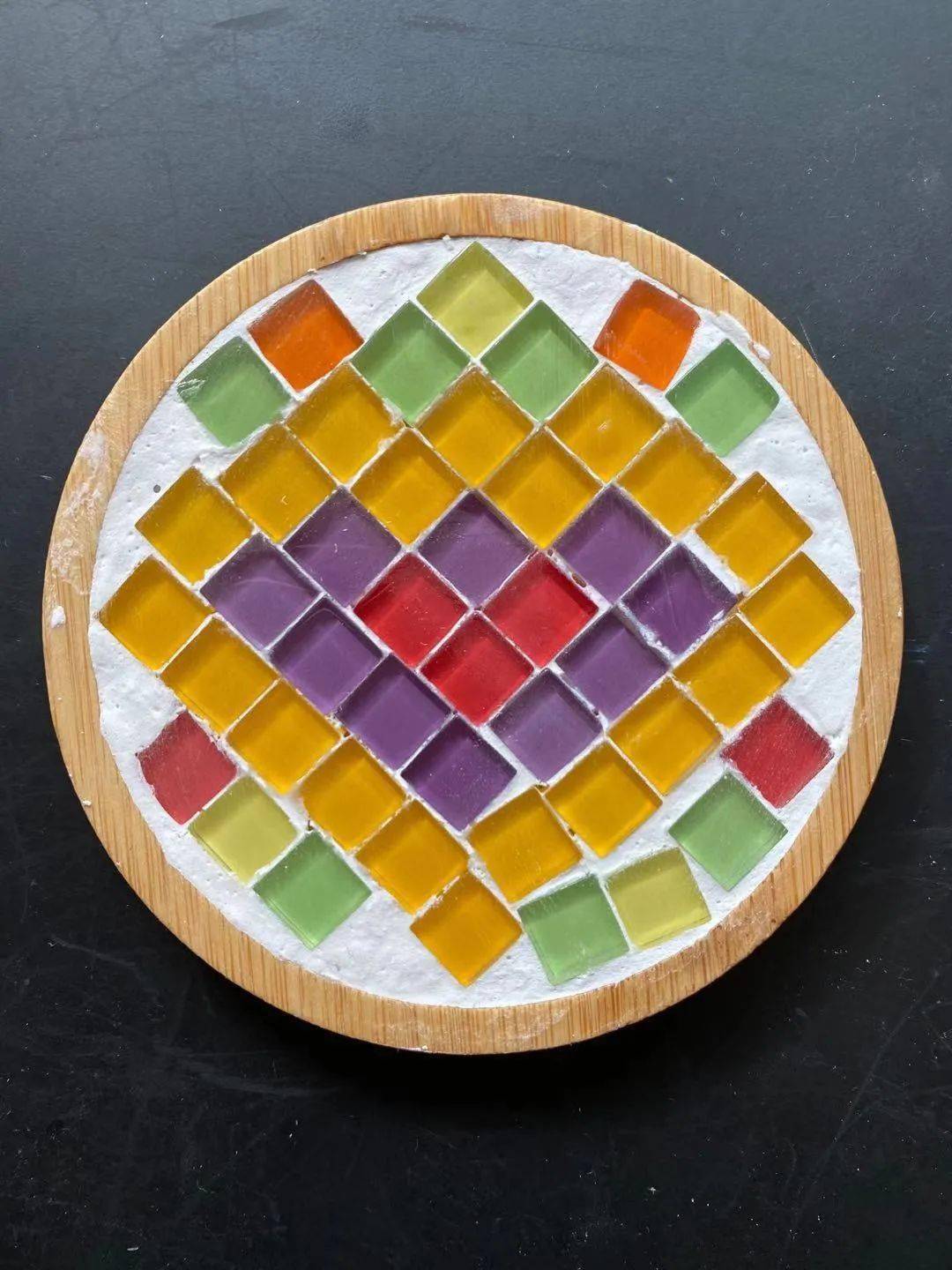 马赛克杯垫创意diy行知小学工会活动