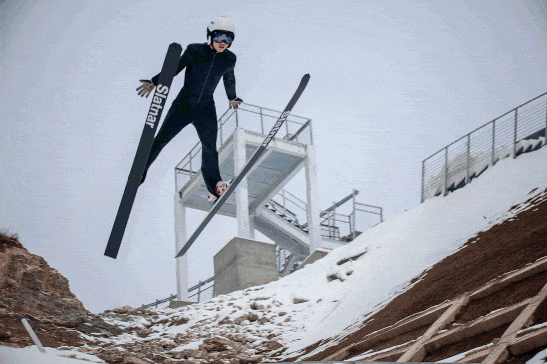 跳台滑雪gif图片