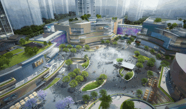 购物中心另类吸睛场自然灵动的退台设计让人一眼万年