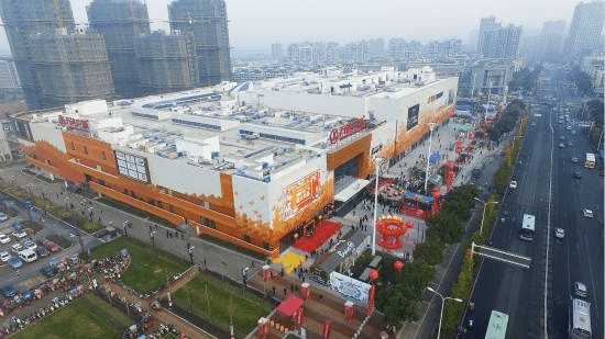 大润发超市,红星美凯龙,合百商厦,雨润中央商场等