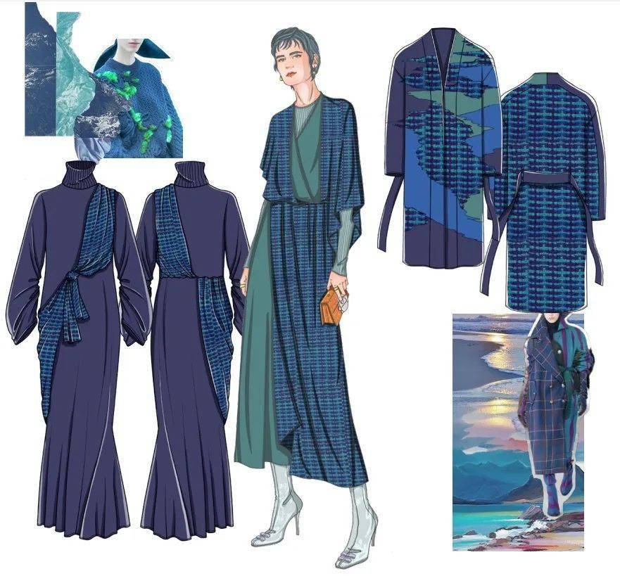 针织毛衫服装效果图vs款式图分享2122年秋冬羊绒针织服装流行趋势