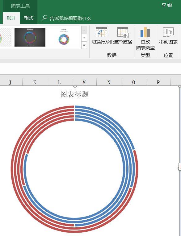 excel多层圆环图