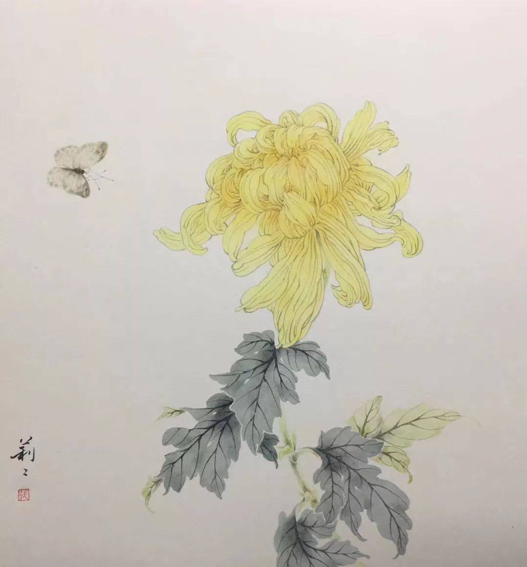 张莉莉没骨花鸟画作品欣赏