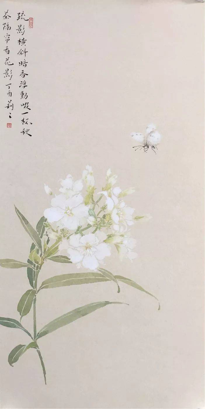 张莉莉没骨花鸟画作品欣赏