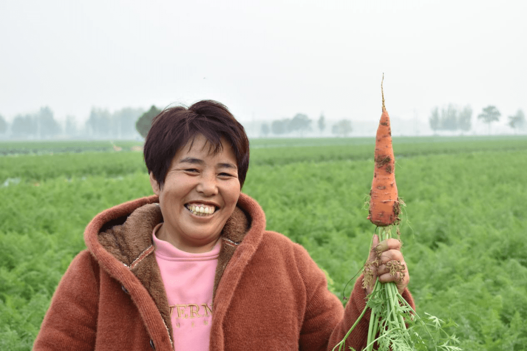 开封通许丰收的笑脸