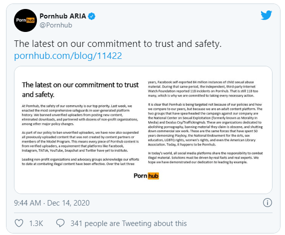 什么什么pornhub删除了上千万条视频