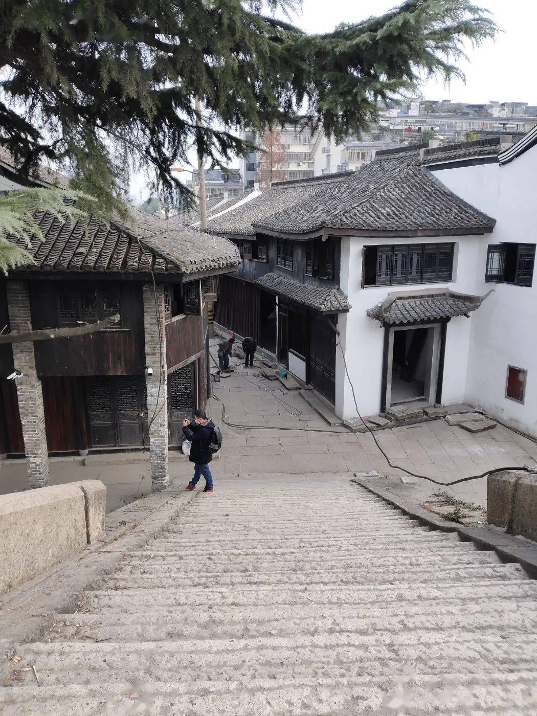 绍兴图说改造中的柯桥老街