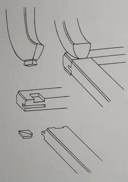 椅子榫卯结构CAD图图片
