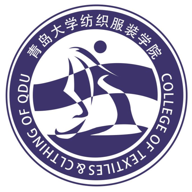 院徽的設計以紡織服裝學院為基礎,並沿用了青島大學校徽的設計特色