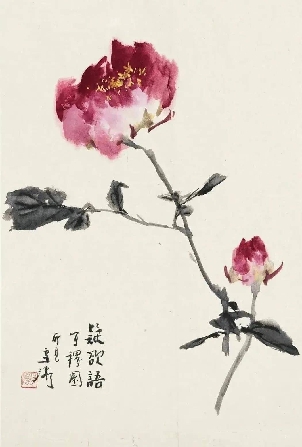 王雪涛这册页名副其实,活色生香册!_花鸟画
