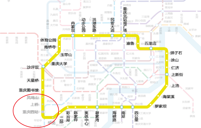 重庆6号线地铁线路图片