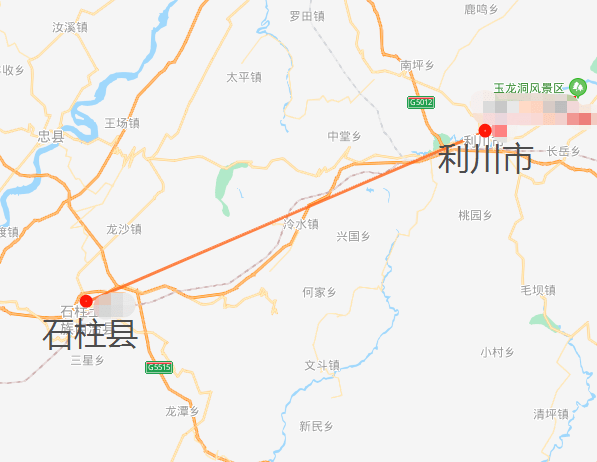 利川市与石柱县地理区位示意图▼也存在很大程度的相关性和协同性两地
