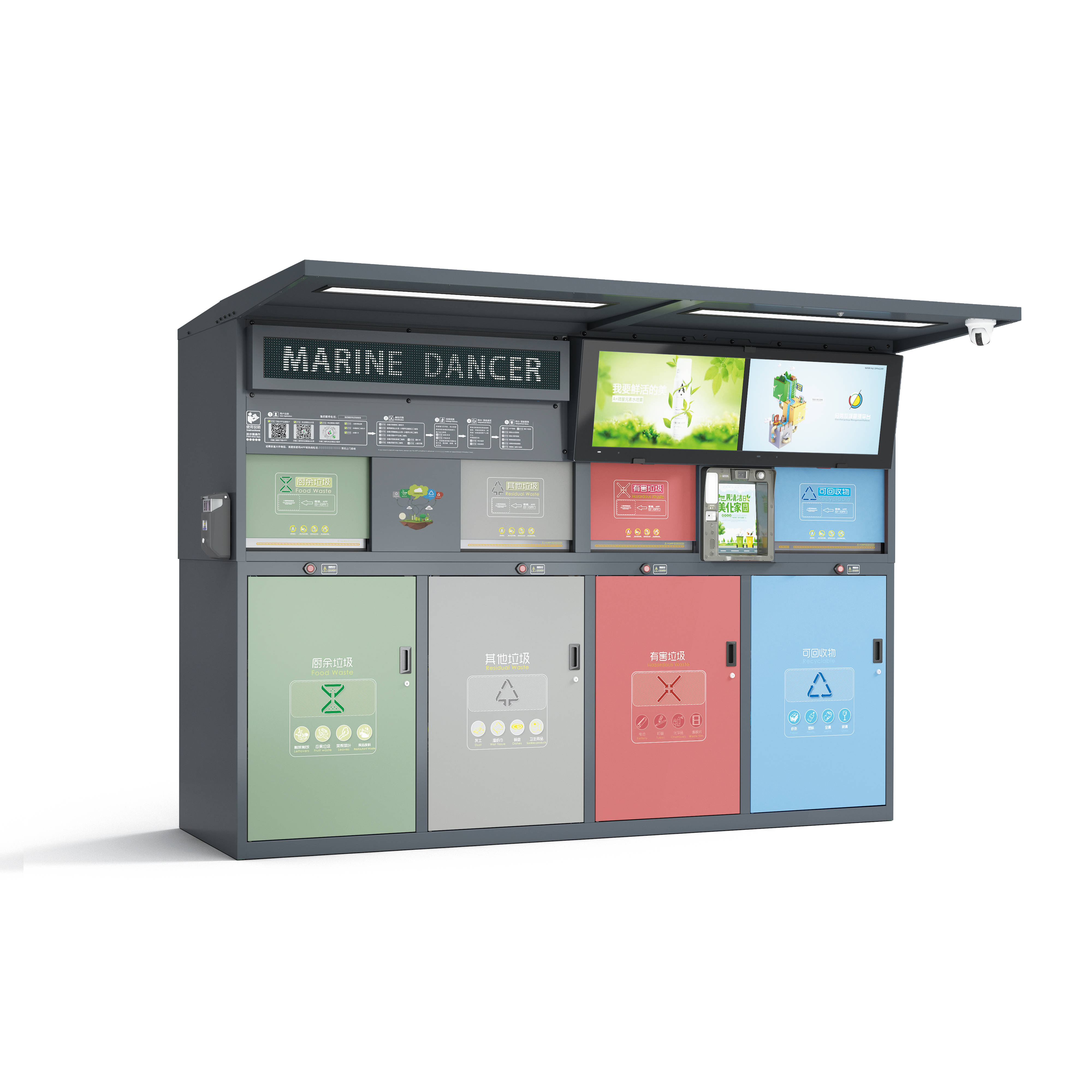 王府井来了一组智能垃圾分类回收箱_手机搜狐网