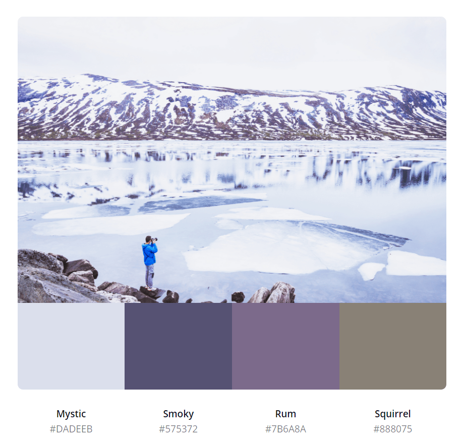 冬天怎么可能只有黑白灰!属于冬天的色卡参考