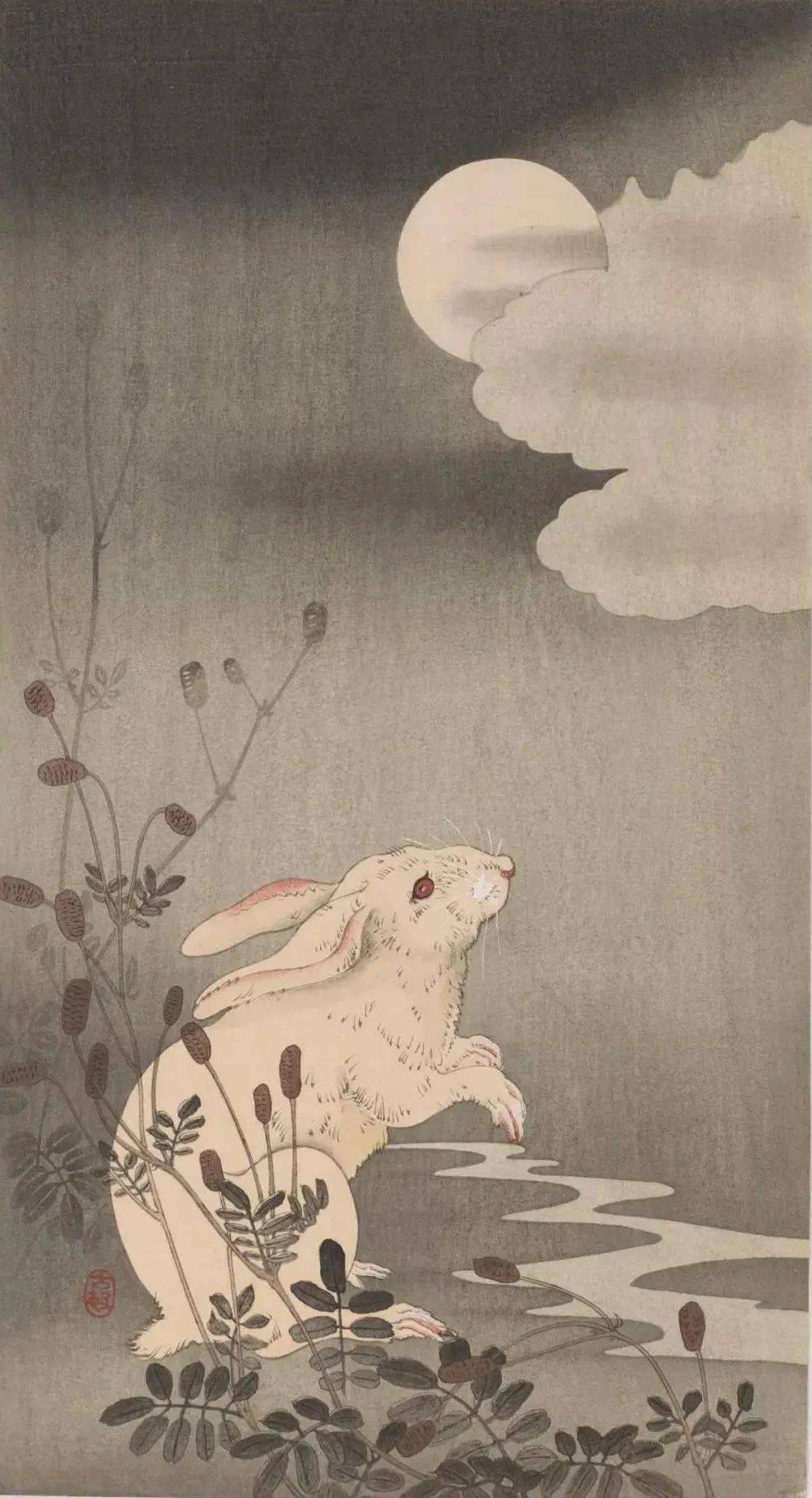 日本绘画大师的花鸟画淡雅清新