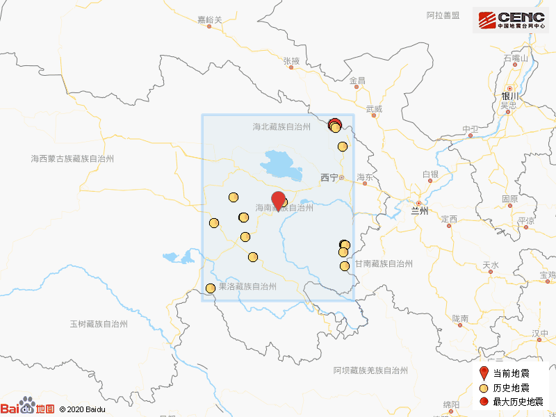 青海海南州兴海县发生31级地震