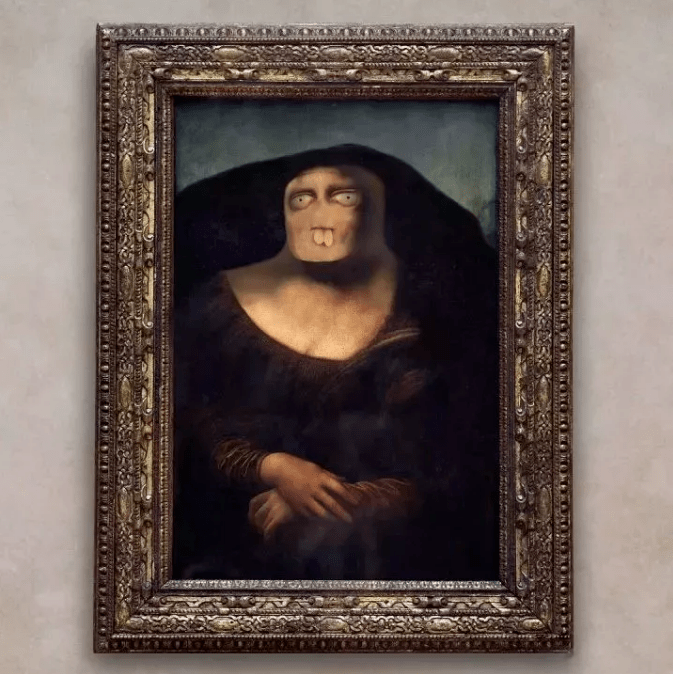 蒙娜丽莎的微笑还有更诡异的笑容简直让人不忍直视天使的身材,魔鬼的