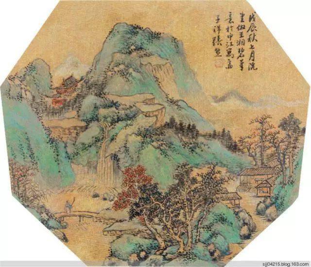 清代张熊扇面作品欣赏