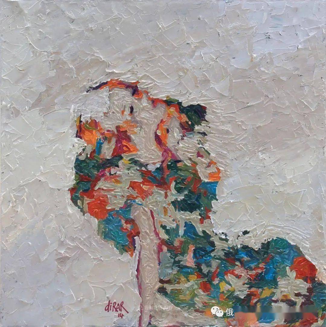 油画欣赏具象和抽象之间的作品是他表达思想的最佳方式