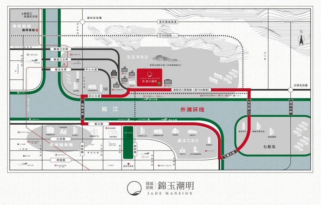 北汊桥通车,三江再升级!北外滩江景新盘难得"1"字头,入手良机来了