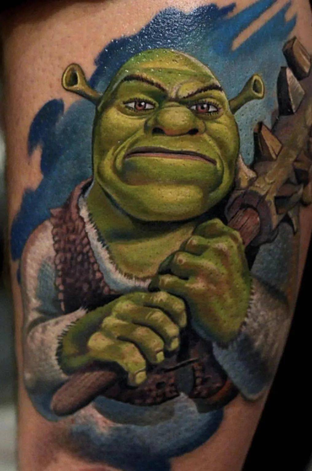 电影怪物史莱克纹身