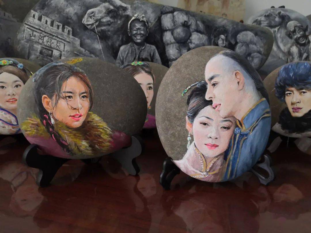 张家口市市级非遗传承人陈智旺石头雕画作品选登