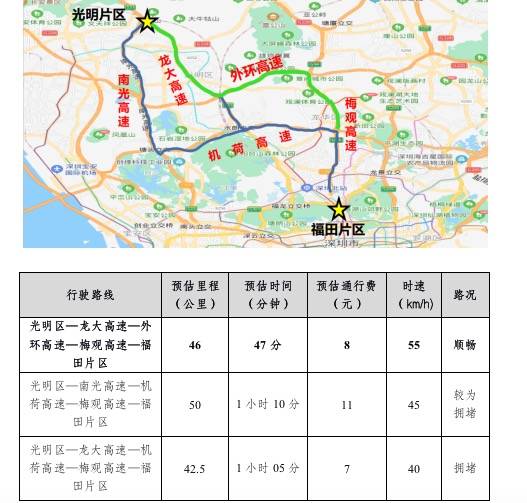 深圳外环高速地图图片