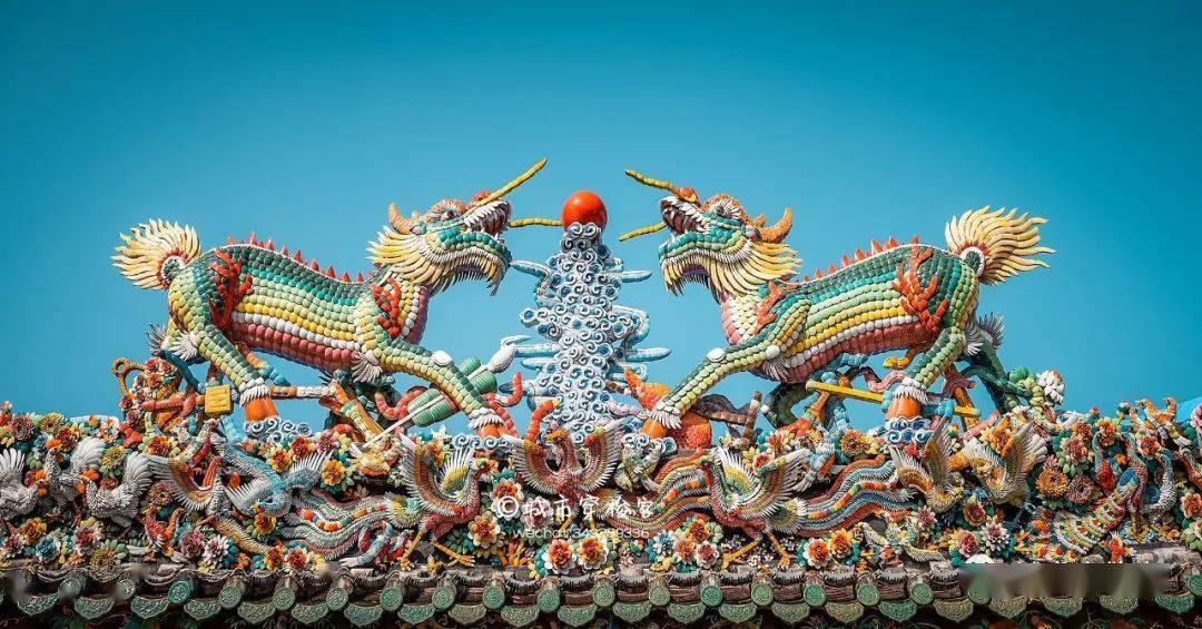或是从天而降的天兵天将 嵌瓷与木雕,石雕并称潮汕三大建筑装饰艺术