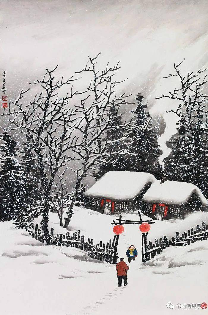 名人名画冬天把最温暖的36幅雪景画送给您