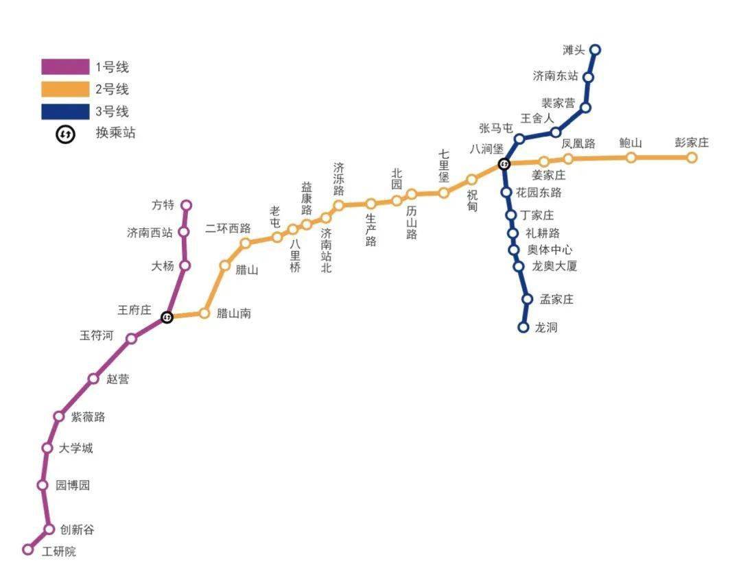 济南地铁线站点地图图片