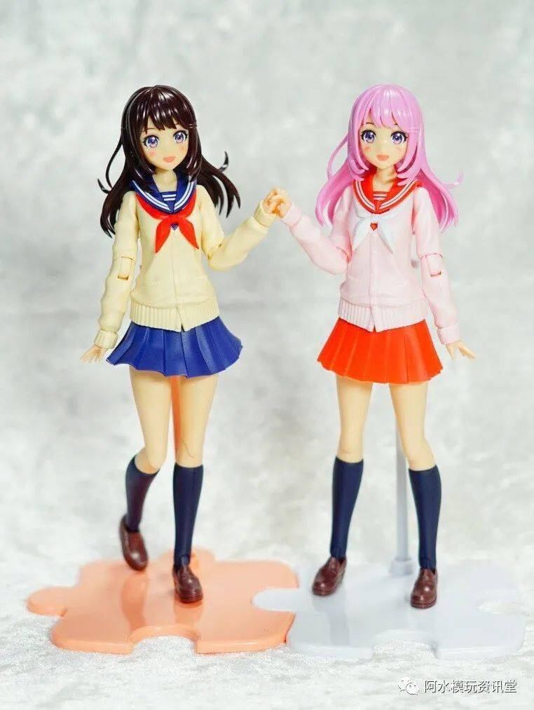 拼装女高中生寿屋1月创彩少女庭园第1弹结城圆说明书与板件素组