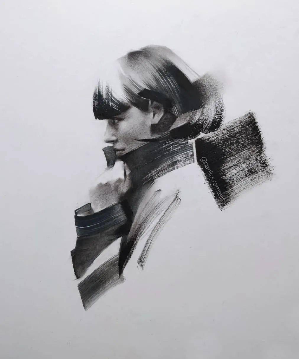 素描讲究虚实关系这组作品能给你灵感