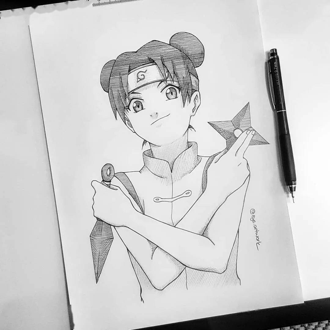 好多火影铅笔动漫手绘影迷们一次画个够