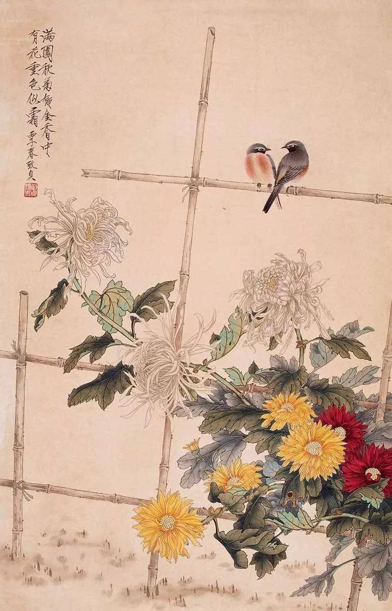 俞致贞被誉为当代工笔花鸟女状元