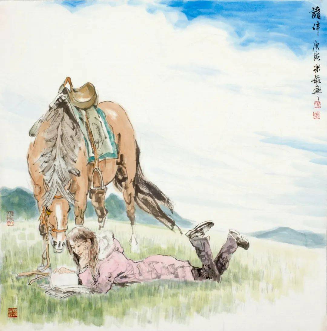 画坛牧马人张乐毅的骏马柔情