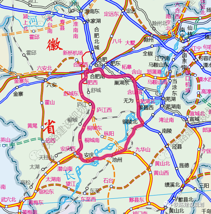 合肥至池州高铁规划图图片