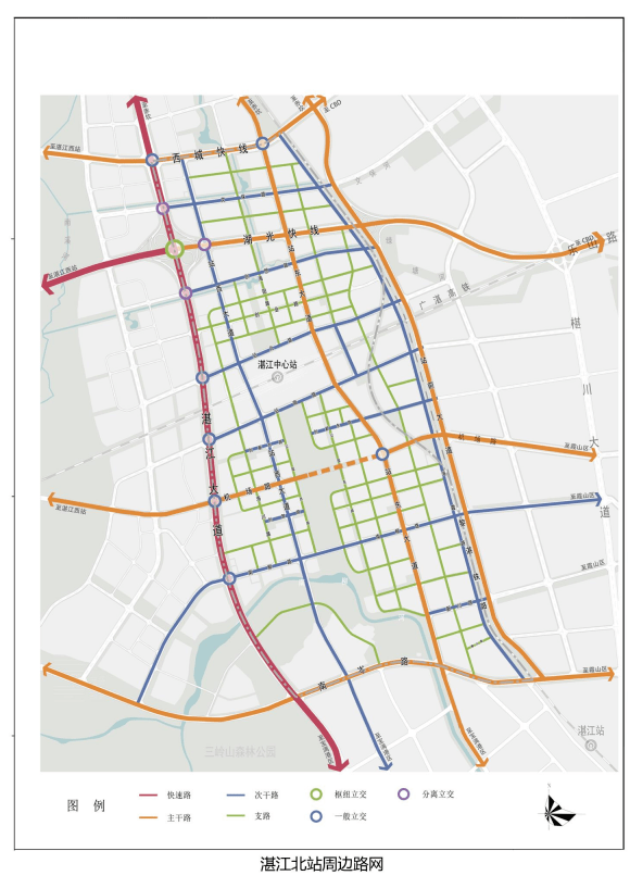 湛江市道路建设规划图图片