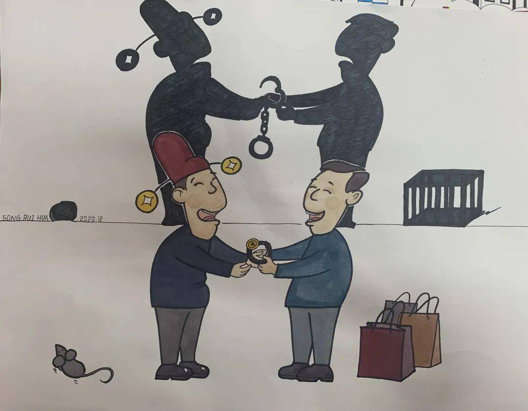 美术系开展第四届廉政文化宣传月书画活动