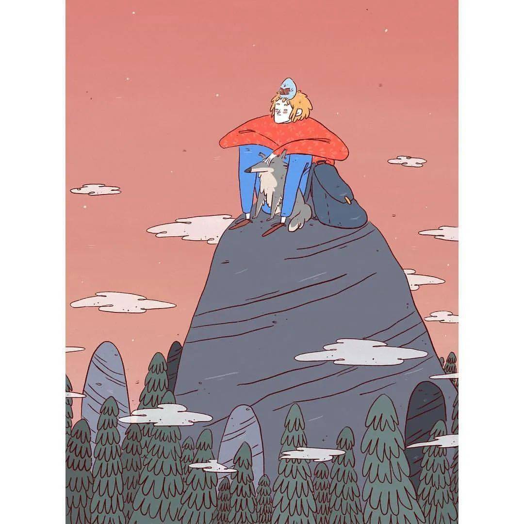 荞头插画分享第238期芬兰插画师2d动画师kaisaranta