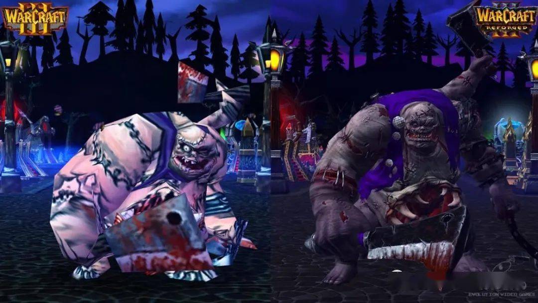 魔兽争霸3新旧角色对比不死族